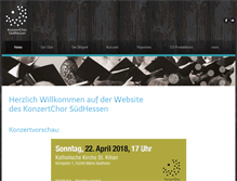 Tablet Screenshot of konzertchor-suedhessen.de
